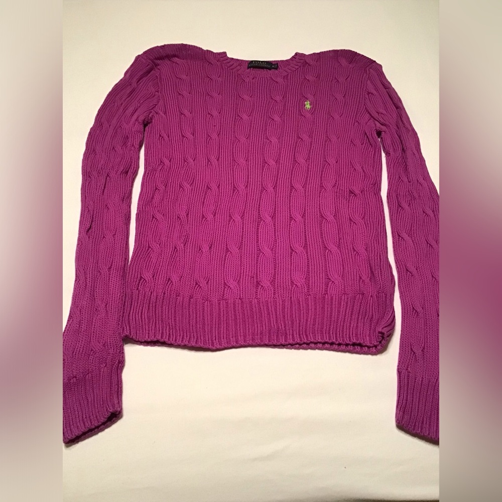 Medium Ralph Lauren Cotton Cable Knit Sweater